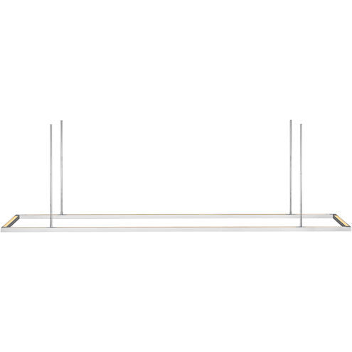 Visual Comfort Architectural 700LSSTG84PSS-LED927 Modern Mick De Giulio Stagger 1 Light 84 inch Polished Stainless Steel Linear Chandelier Ceiling Light