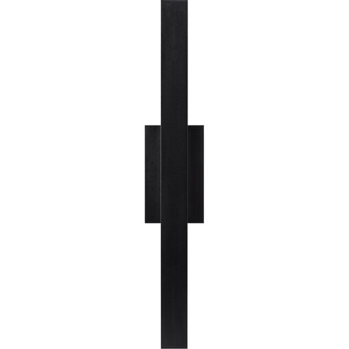 Visual Comfort Modern Collection 700OWCHAS93026BUDUNV Sean Lavin Chara 26 Inch Black Outdoor Wall LED 11.9W 3000K