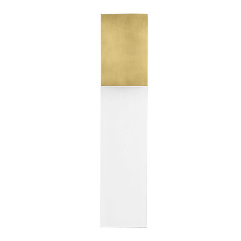 Visual Comfort Architectural 700OWKLM92720NBUNV Kulma 1-lt 20" Tall LED Outdoor Wall Sconce - Natural Brass - 8.3W 2700K - 119 Lumens - CRI 90 - Dimmable