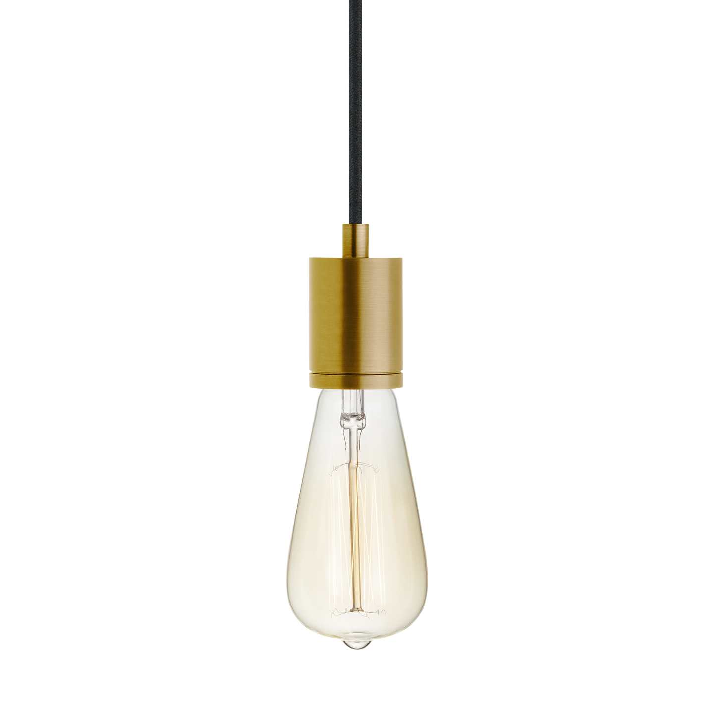 Visual Comfort Modern Collection 700TDSOCOPM24BNB SoCo Natural Brass Pendant Ceiling Light in Black Cord, Modern Socket, 288"