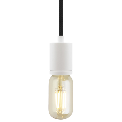 Visual Comfort Modern Collection 700TDSOCOPM16YW SoCo White Pendant Ceiling Light in Gray Cord, Modern Socket, 192"