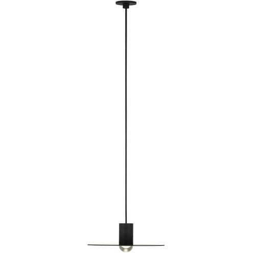 Visual Comfort Modern Collection 700TRSPAEVS1PB-LED930 Sean Lavin Eaves Nightshade Black Pendant LED 4.3W 3000K
