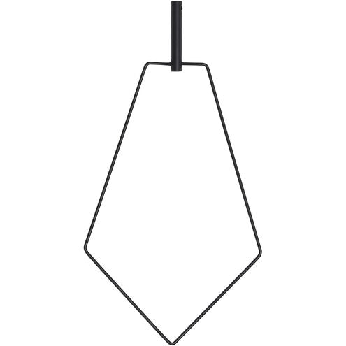 Visual Comfort Modern Collection 700TRSPAPB Sean Lavin Trellis Pentagon Pendant Accessory Nightshade Black