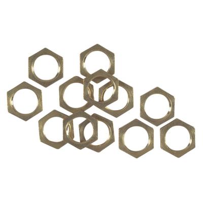 Westinghouse Lighting 7017200 solid brass hex nuts 12 pack