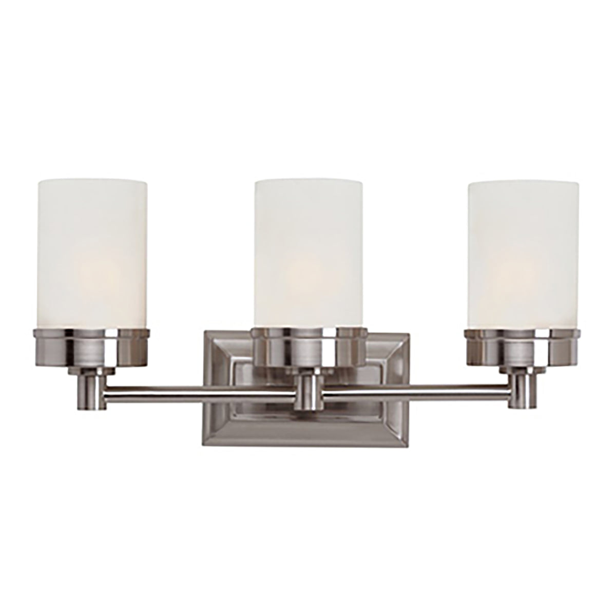 Trans Globe Lighting 70333 BN Fusion 3 Light Brushed Nickel Bath Vanity Wall Light