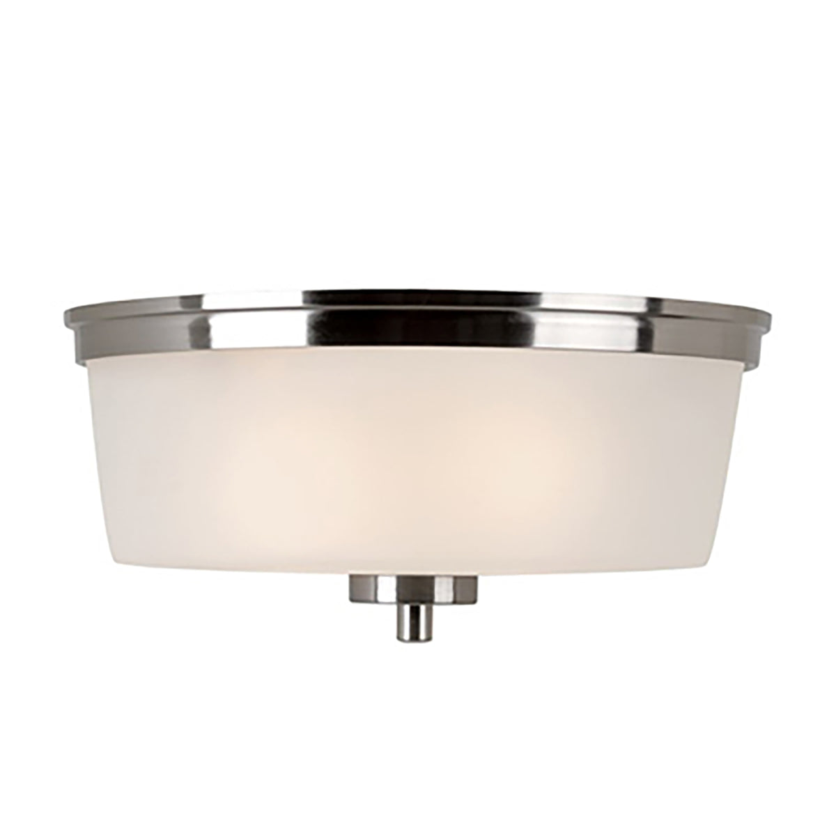 Trans Globe Lighting 70335 BN Fusion 2 Light 14 inch Brushed Nickel Flush Mount Ceiling Light