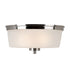 Trans Globe Lighting 70335 BN Fusion 2 Light 14 inch Brushed Nickel Flush Mount Ceiling Light