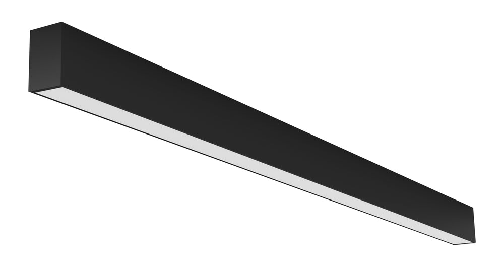 Eurofase Lighting F55835BSFM 8' LED Linear Surface Mount, 2"Wide, Color Temperature 3500K, Black Finish