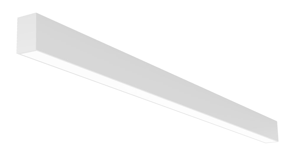 Eurofase Lighting F55835WSFM 8' LED Linear Surface Mount, 2"Wide, Color Temperature 3500K, White Finish