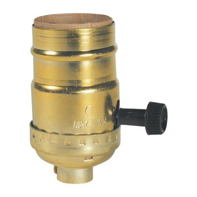 Westinghouse Lighting 7041300 brass-plated turn knob socket