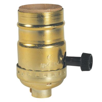 Westinghouse Lighting 7042100 brass finish 2 circuit turn knob socket