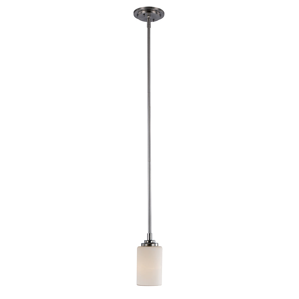 Trans Globe Lighting 70520 PC Mod Pod mini pendant in polished chrome with white frosted glass