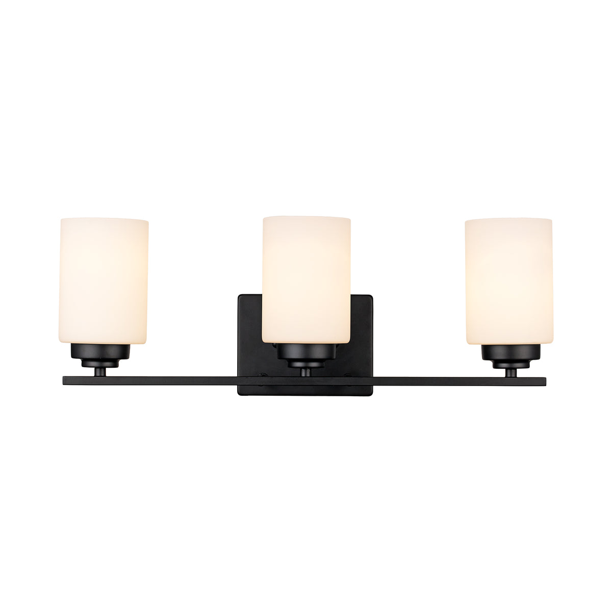 Trans Globe Lighting 70523 BK Mod Pod 3 light black bath vanity wall light