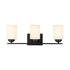 Trans Globe Lighting 70523 BK Mod Pod 3 light black bath vanity wall light