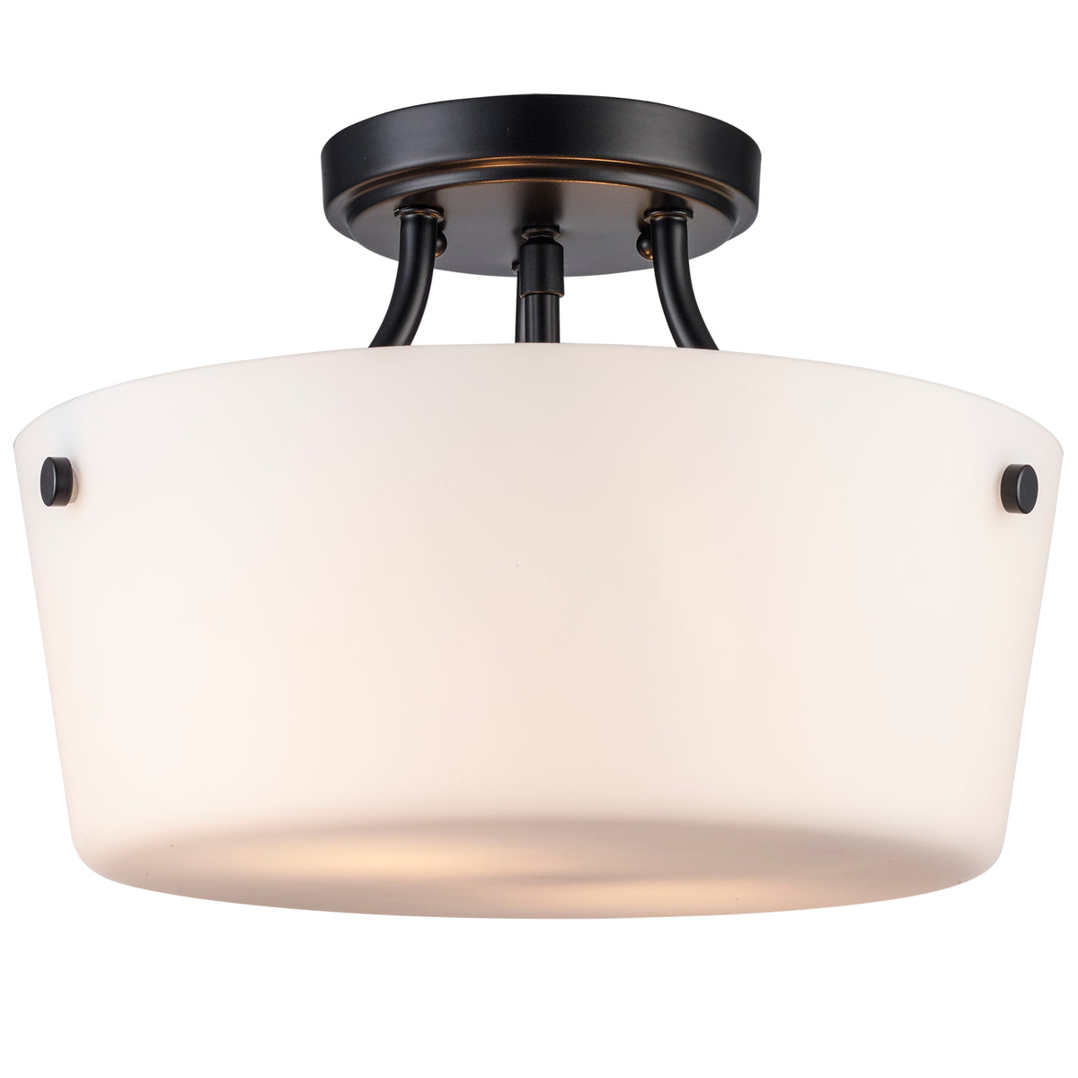 Trans Globe Lighting 70527 BK Mod Pod 2 light black semi-flush mount ceiling light