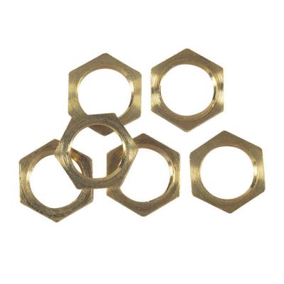 Westinghouse Lighting 7062100 solid brass hex nuts 6 pack