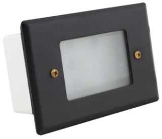 Orbit 7110C-BK Step Light Face Plate, Black Finish