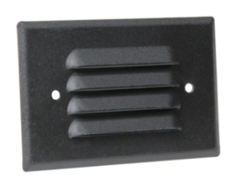 Orbit 7112C-BK STEP LIGHT FACE PLATE Black Finish