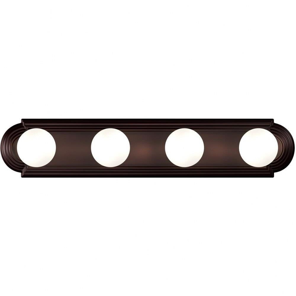 Maxim Lighting 7124PC Essentials 4 Light 24 inch Oil Rubbed Bronze Bath Vanity Wall Light