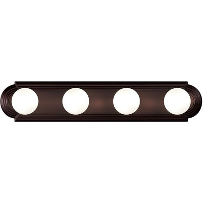 Maxim Lighting 7124PC Essentials 4 Light 24 inch Oil Rubbed Bronze Bath Vanity Wall Light