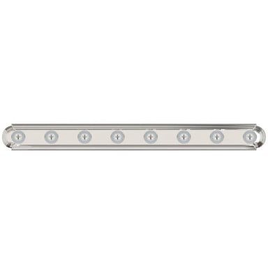 Maxim Lighting 7128PC Essentials 8 Light 48 Inch Polished Chrome Bath Vanity Wall Light