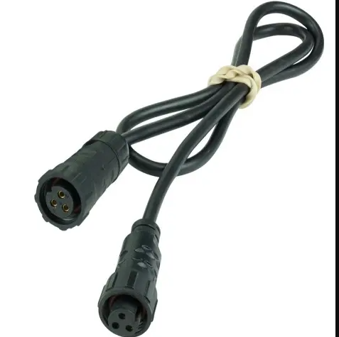 American Lighting DEC-DMX-JUMP15FT 15-ft Shielded Signal Cable, w/ Male and Female Connectors, Black
