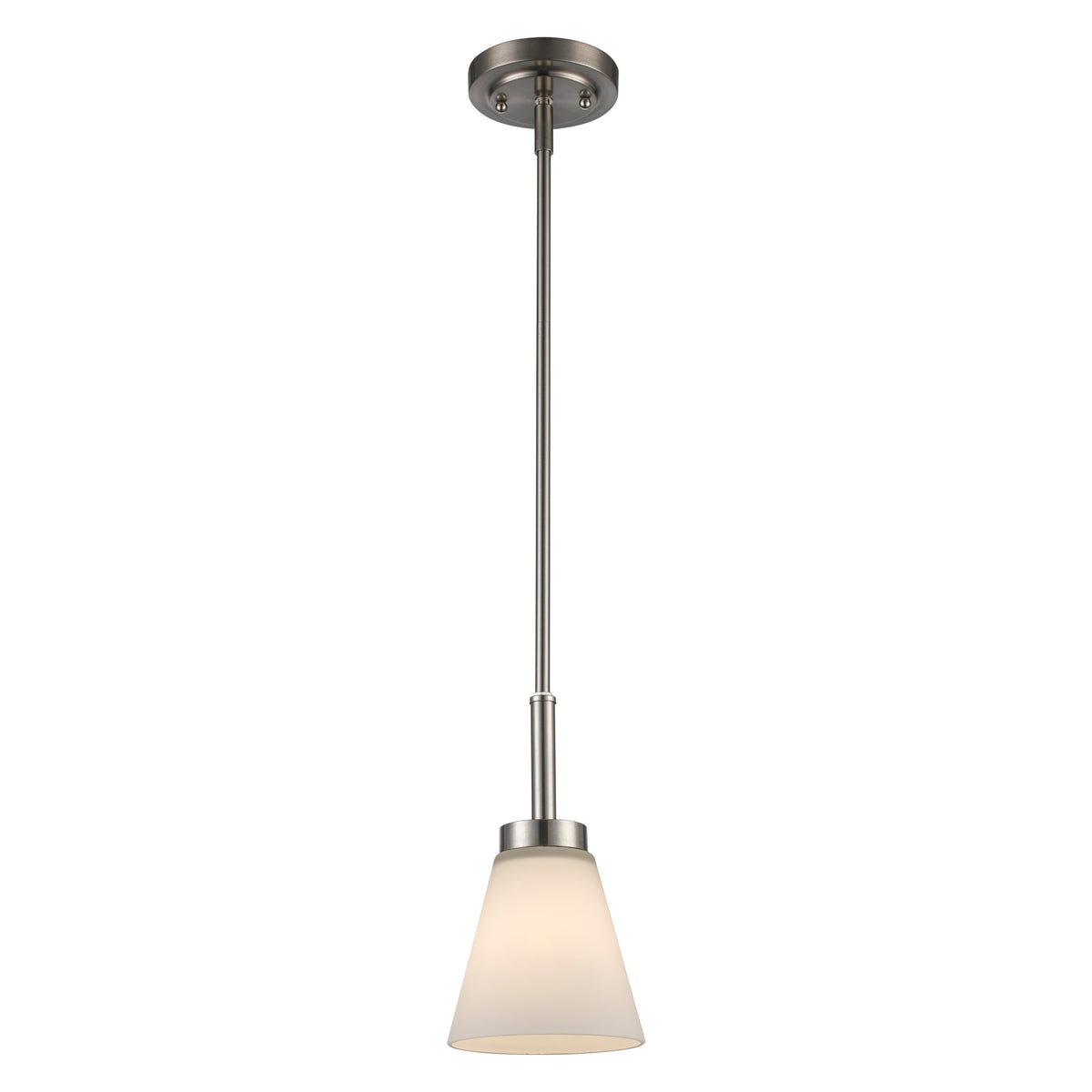 Trans Globe Lighting 71800 BN Fifer 1 Light Brushed Nickel Pendant Ceiling Light on