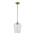 Trans Globe Lighting 71830 AG Kieran 1 Light pendant in Antique Gold front view