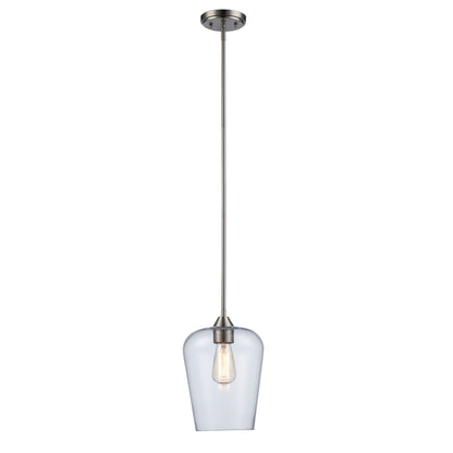 Trans Globe Lighting 71830 BN Kieran 1 Light 8.5 inch Brushed Nickel Pendant Ceiling Light