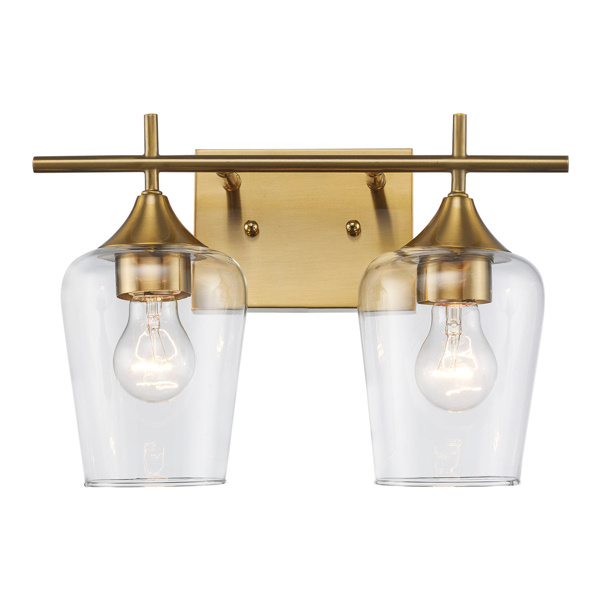 Trans Globe Lighting 71832 AG Kieran 2 light antique gold bath vanity wall light