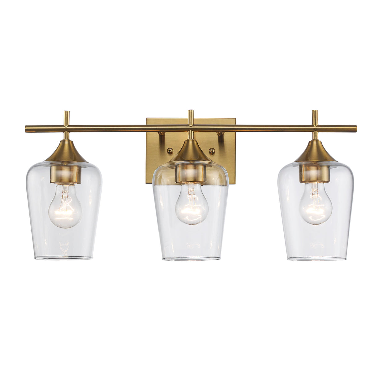 Trans Globe Lighting 71833 AG Kieran 3 light antique gold bath vanity wall light