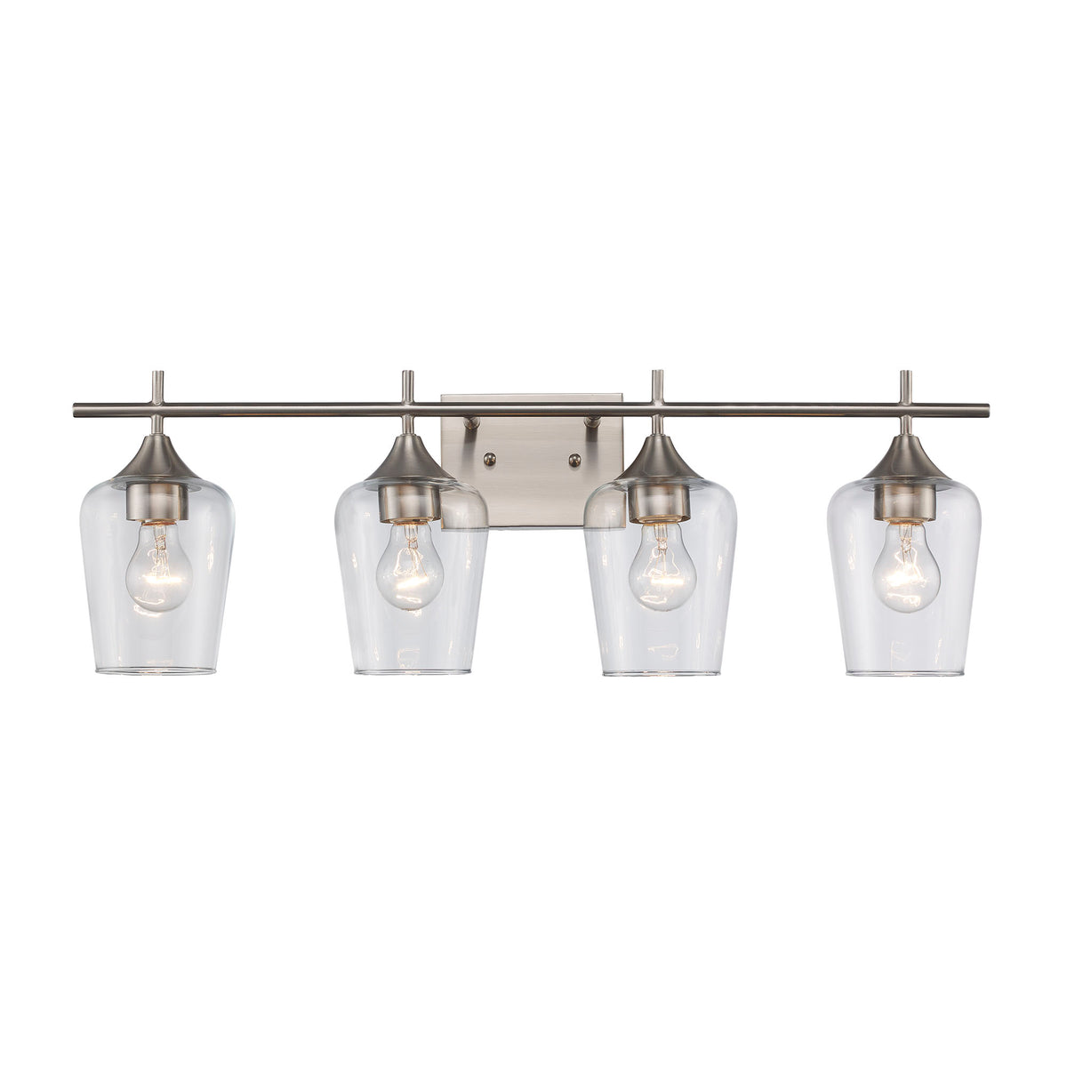 Trans Globe Lighting 71834 BN Kieran 4 Light Brushed Nickel Bath Vanity Wall Light