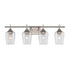 Trans Globe Lighting 71834 BN Kieran 4 Light Brushed Nickel Bath Vanity Wall Light