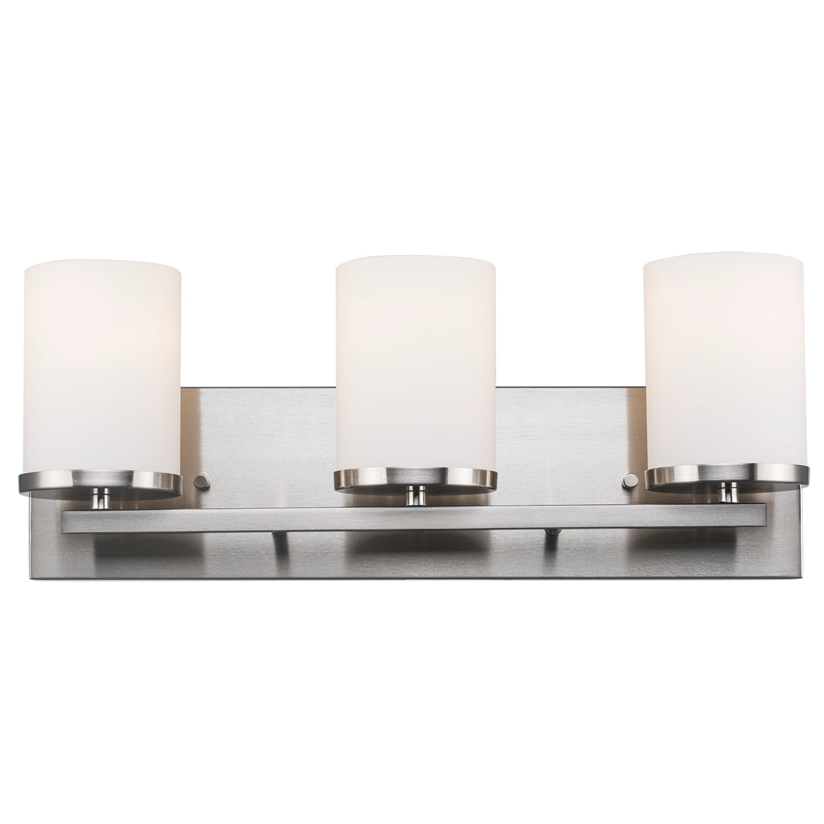 Trans Globe Lighting 71843 BN Nico 3 light brushed nickel bath vanity wall light