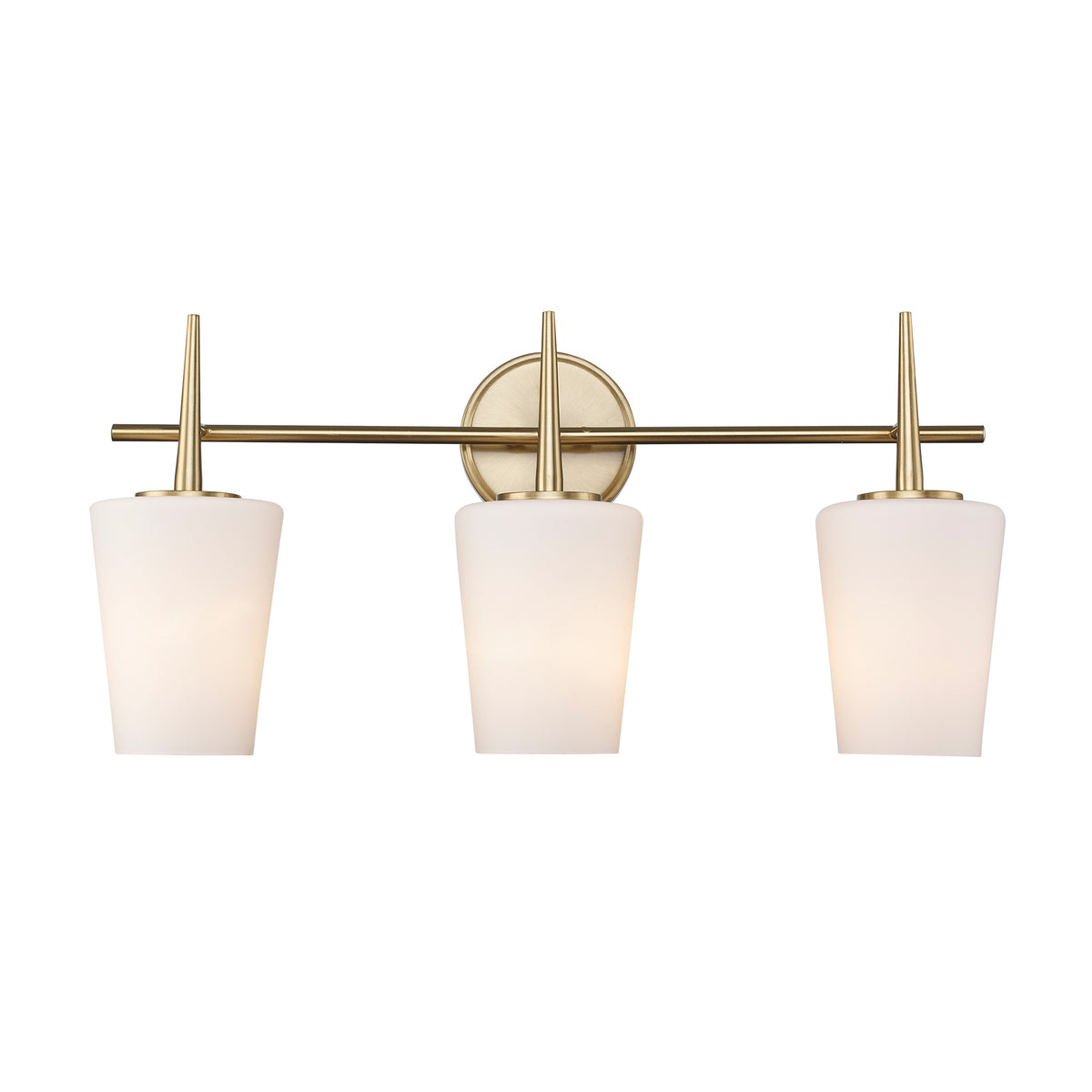 Trans Globe Lighting 71893 AG ClassicHorizon 3 Light Antique Gold Vanity Bar front view