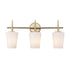 Trans Globe Lighting 71893 AG ClassicHorizon 3 Light Antique Gold Vanity Bar front view