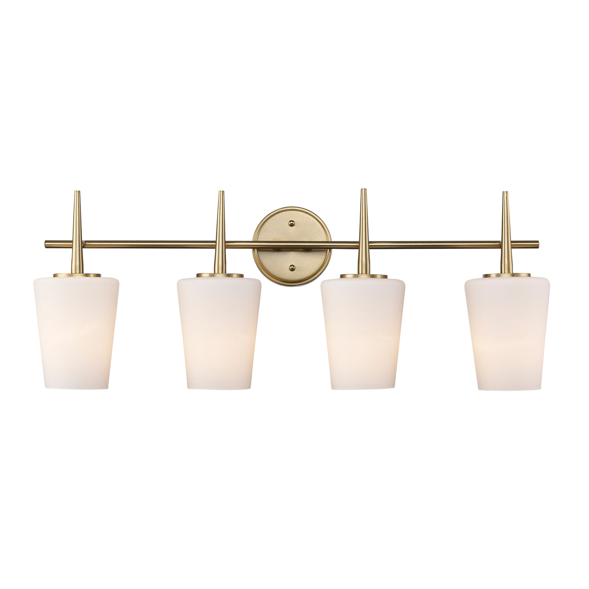 Trans Globe Lighting 71894 AG 4 light bath vanity wall light in antique gold