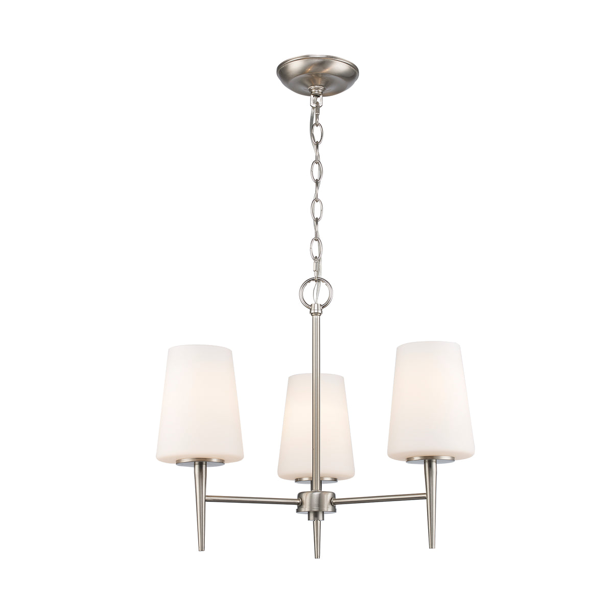 Trans Globe Lighting 71895 BN 5 light brushed nickel chandelier ceiling light