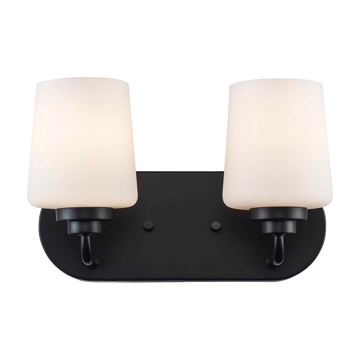 Trans Globe Lighting 71912 BK Liora 2 light black bath vanity wall light