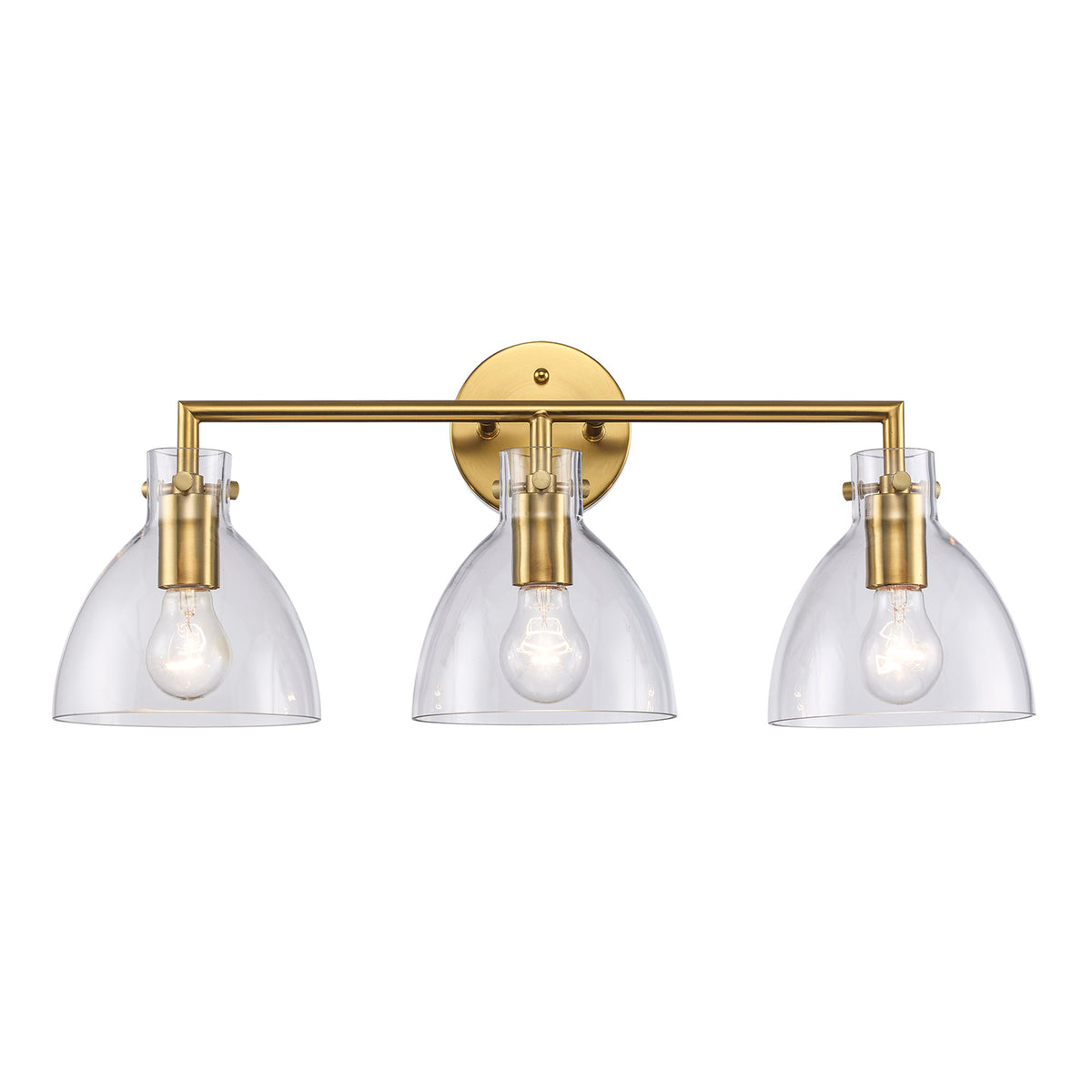 Trans Globe Lighting 71923 AG Stoneglad 3 Light Antique Gold Bath Vanity Wall Light