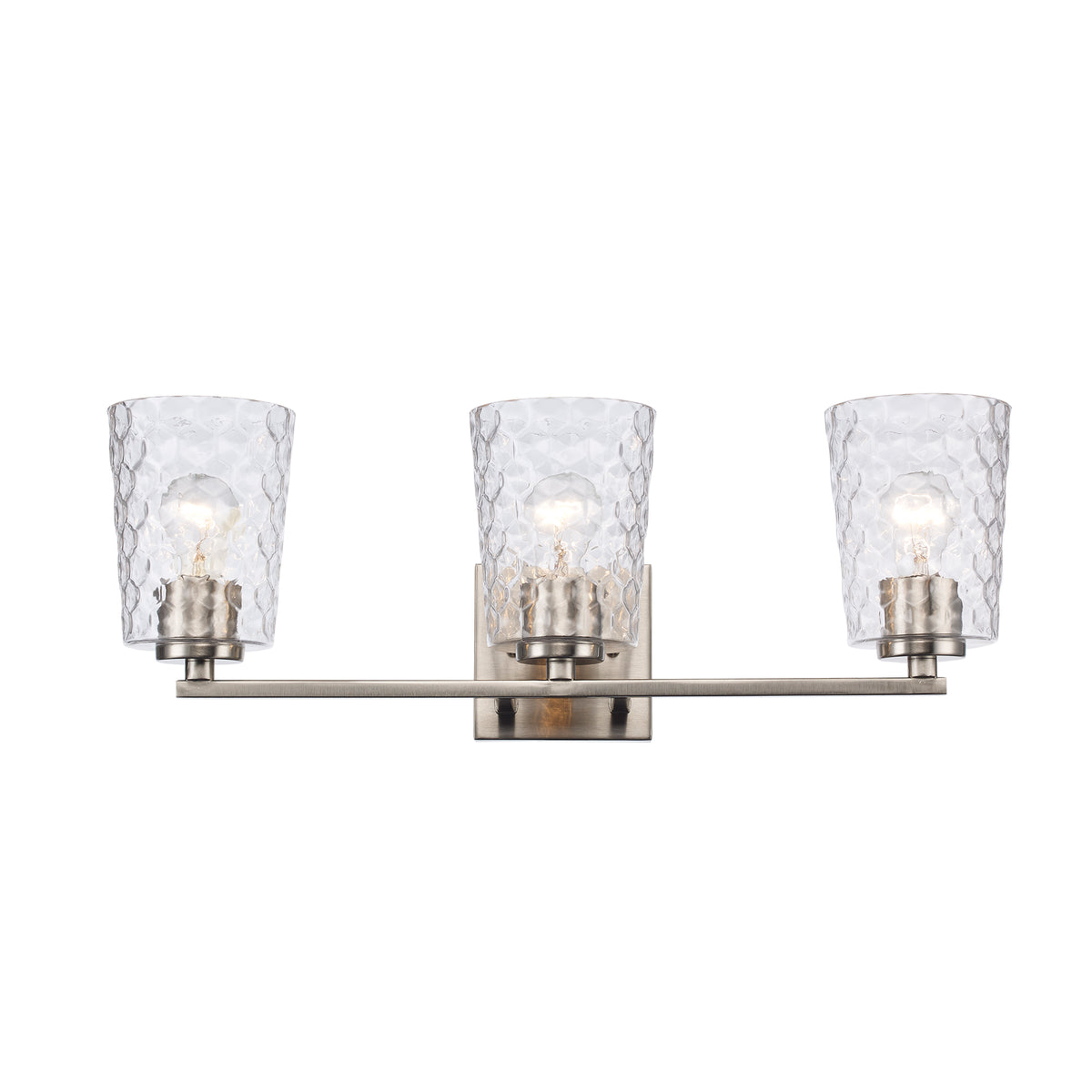 Trans Globe Lighting 71973 BN Marina 3 light brushed nickel bath vanity wall light