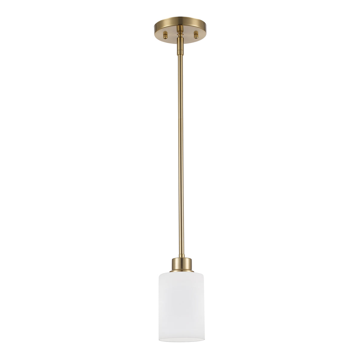 Trans Globe Lighting 72020 AG-FR Kai 1 light pendant in antique gold with frosted glass
