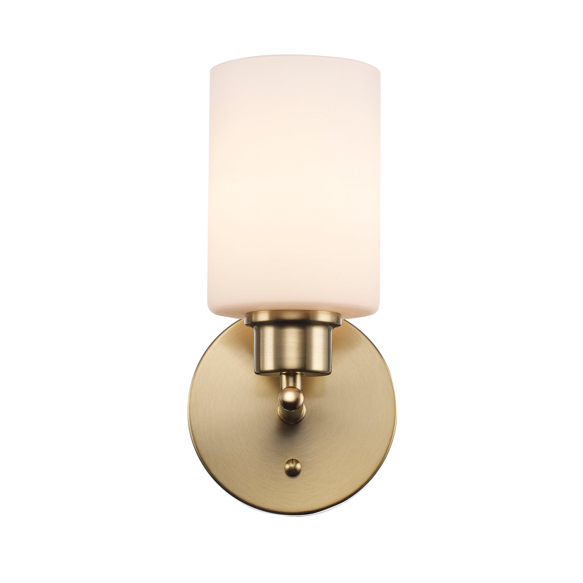 Trans Globe Lighting 72021 AG-FR Kai wall sconce in antique gold with frosted glass