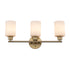 Trans Globe Lighting 72023 AG-FR Kai 3 light vanity wall light illuminated