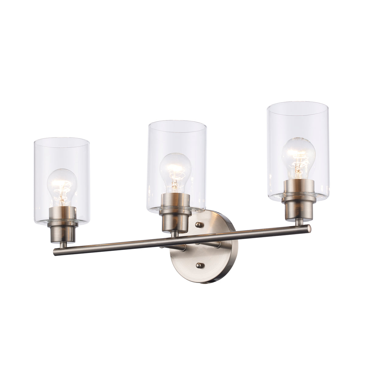 Trans Globe Lighting 72023 BN Kai 3 Light Brushed Nickel Bath Vanity Wall Light