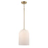 Trans Globe Lighting 72030 AG Capri 1 Light Antique Gold Pendant Ceiling Light with White Frosted Glass