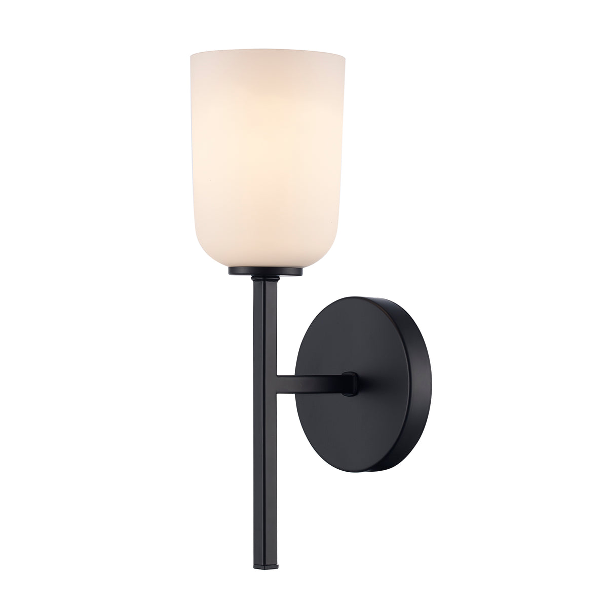 Trans Globe Lighting 72031 BK Capri 1 Light 14 inch Black Wall Sconce Wall Light
