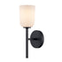 Trans Globe Lighting 72031 BK Capri 1 Light 14 inch Black Wall Sconce Wall Light