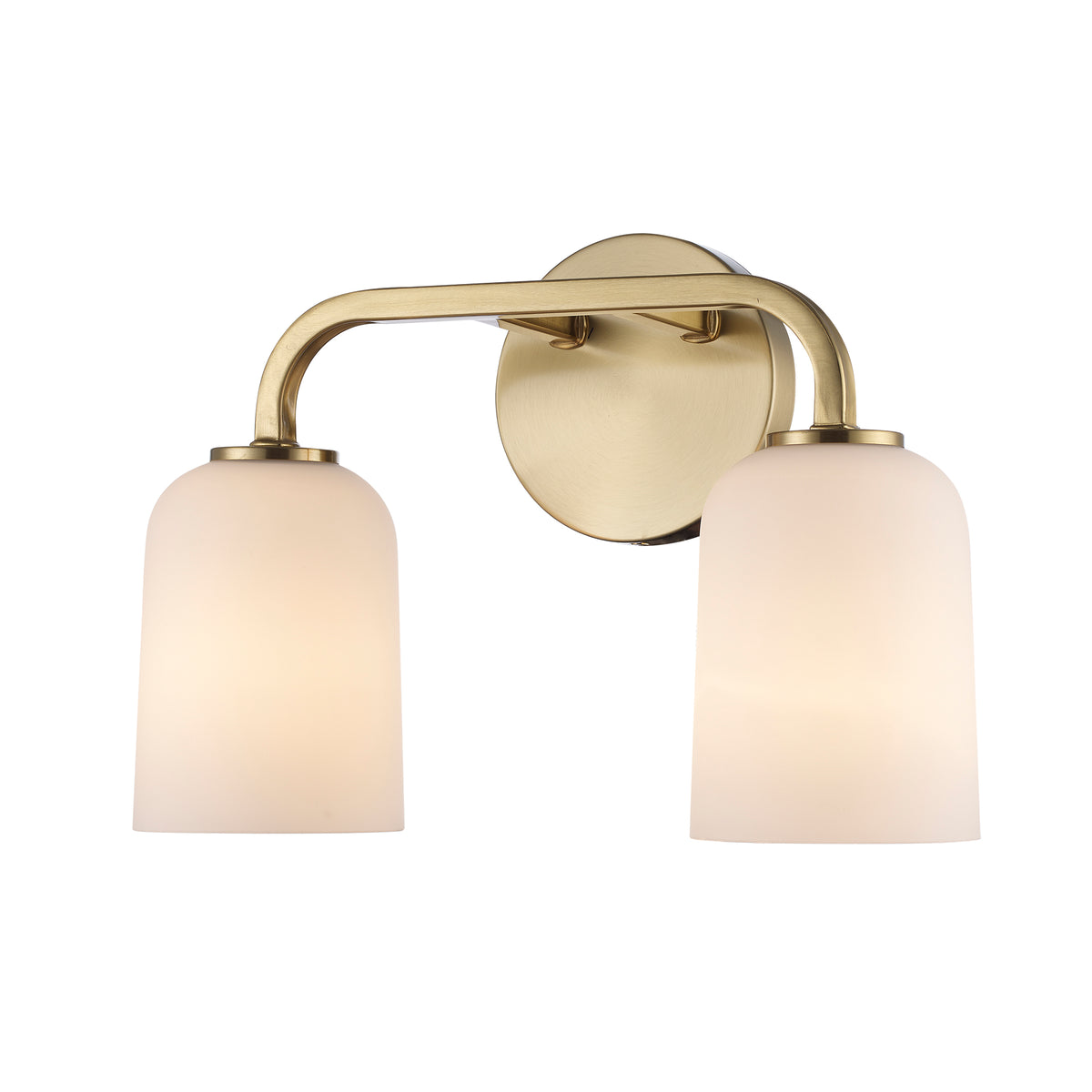 Trans Globe Lighting 72032 Capri 2 light bath vanity wall light with frosted glass
