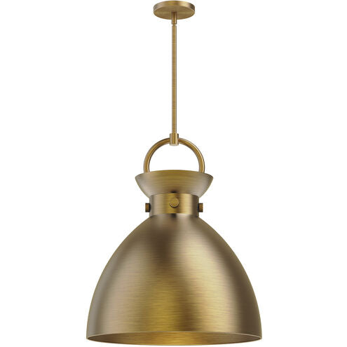 Alora Mood PD411318AG Waldo 1 Light 18 inch Pendant Ceiling Light, Aged Gold